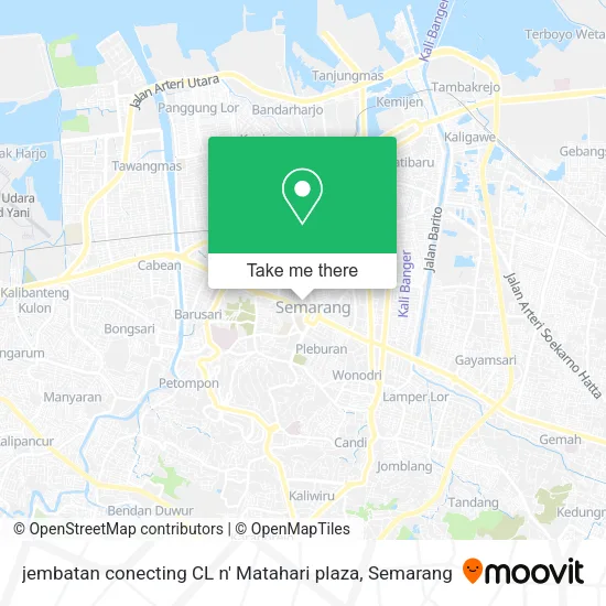 jembatan conecting CL n' Matahari plaza map