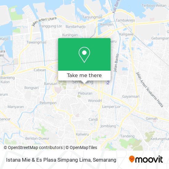 Istana Mie & Es Plasa Simpang Lima map