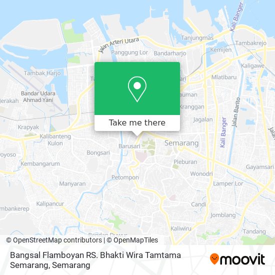 Bangsal Flamboyan RS. Bhakti Wira Tamtama Semarang map