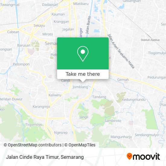 Jalan Cinde Raya Timur map