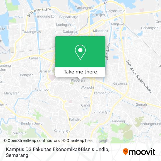 Kampus D3 Fakultas Ekonomika&Bisnis Undip map