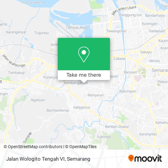 Jalan Wologito Tengah VI map