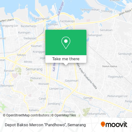 Depot Bakso Mercon "Pandhowo'' map