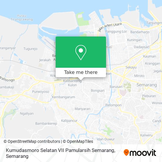 Kumudasmoro Selatan VII Pamularsih Semarang map