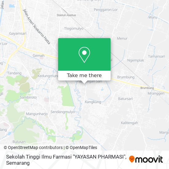 Sekolah Tinggi Ilmu Farmasi "YAYASAN PHARMASI" map