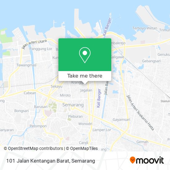 101 Jalan Kentangan Barat map