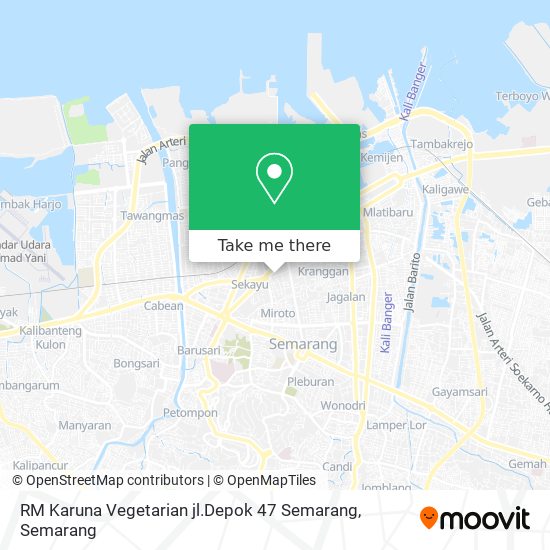 RM Karuna Vegetarian jl.Depok 47 Semarang map