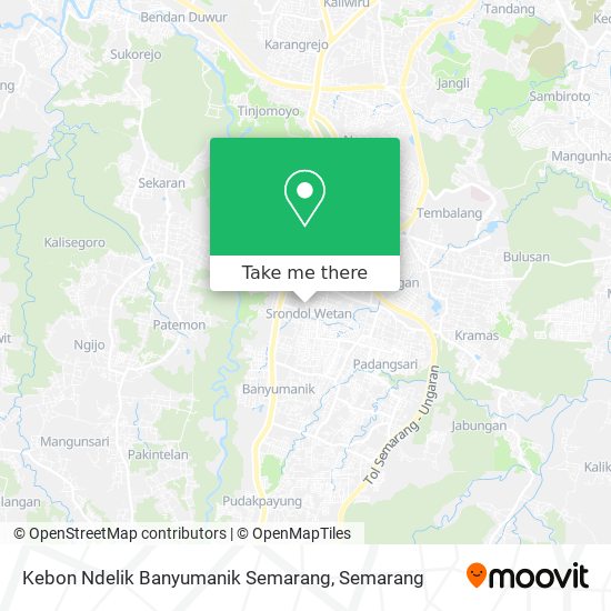 Kebon Ndelik Banyumanik Semarang map