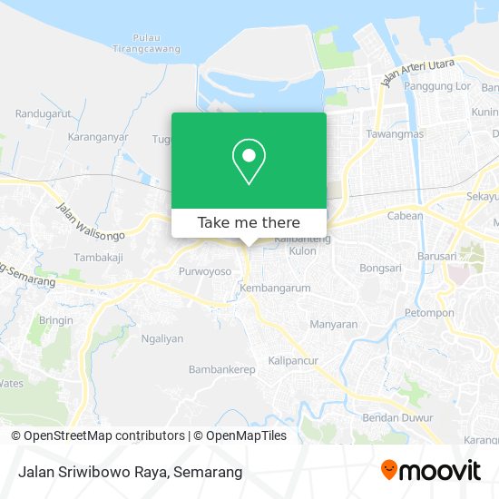 Jalan Sriwibowo Raya map