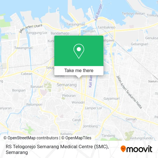 RS Telogorejo Semarang Medical Centre (SMC) map