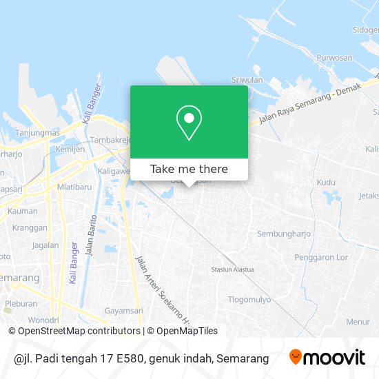 @jl. Padi tengah 17 E580, genuk indah map