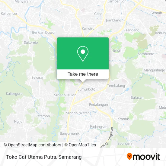 Toko Cat Utama Putra map