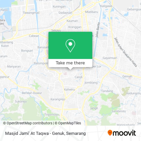 Masjid Jami' At Taqwa - Genuk map