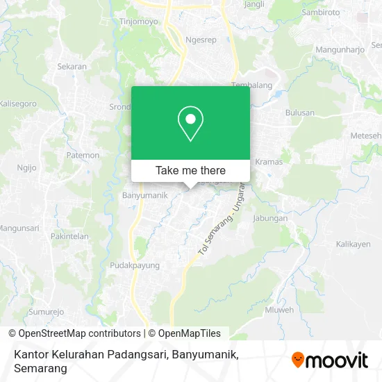 Kantor Kelurahan Padangsari, Banyumanik map