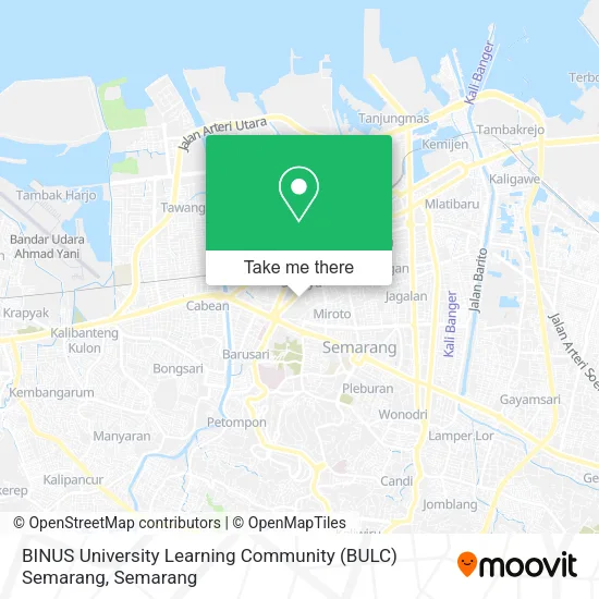 BINUS University Learning Community (BULC) Semarang map