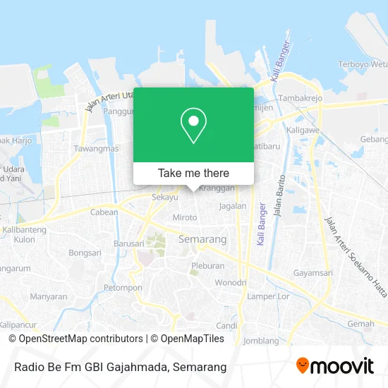 Radio Be Fm GBI Gajahmada map