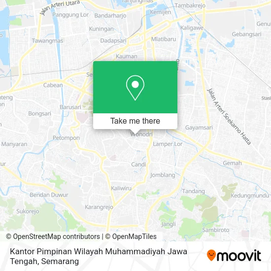 Kantor Pimpinan Wilayah Muhammadiyah Jawa Tengah map