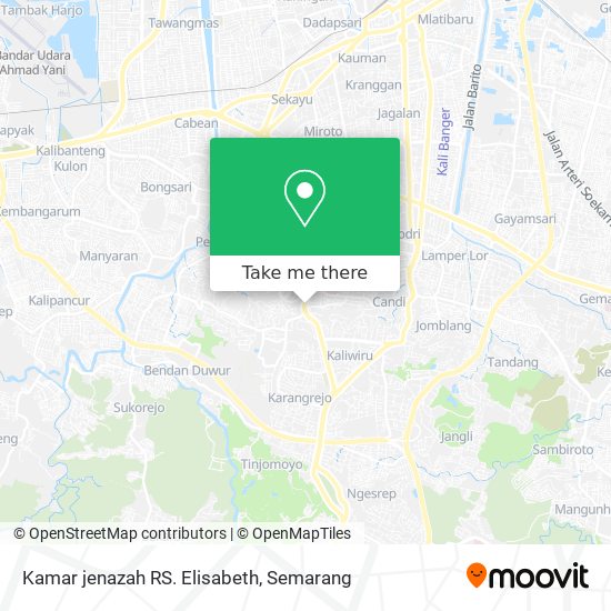 Kamar jenazah RS. Elisabeth map