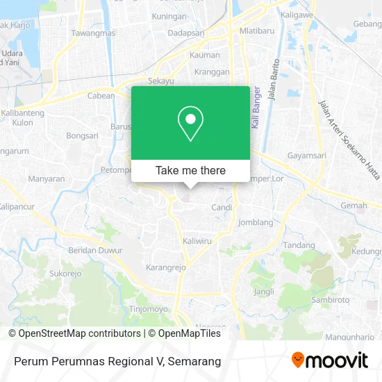 Perum Perumnas Regional V map