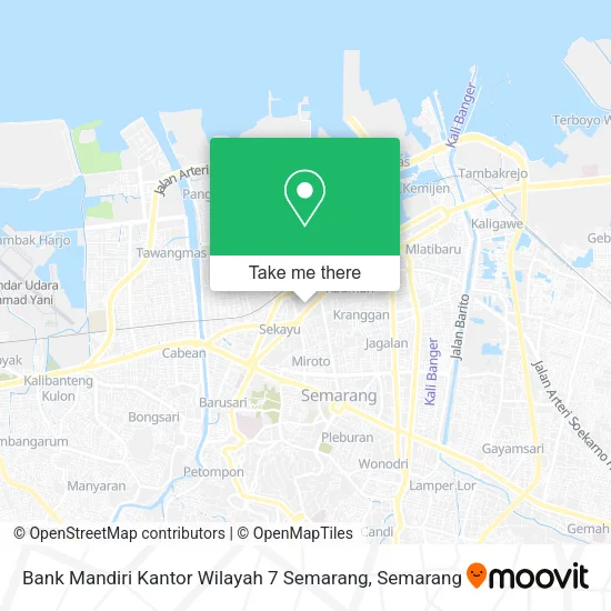 Bank Mandiri Kantor Wilayah 7 Semarang map