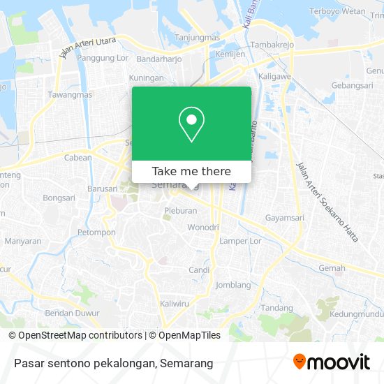 Pasar sentono pekalongan map