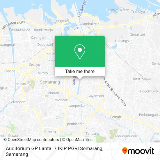 Auditorium GP Lantai 7 IKIP PGRI Semarang map