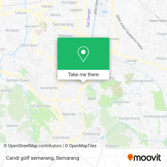 Candi golf semarang map