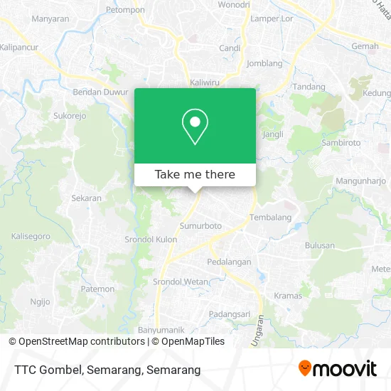 TTC Gombel, Semarang map