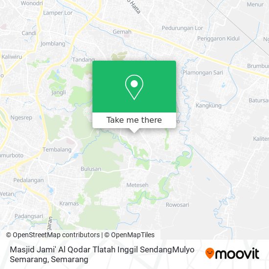 Masjid Jami' Al Qodar Tlatah Inggil SendangMulyo Semarang map