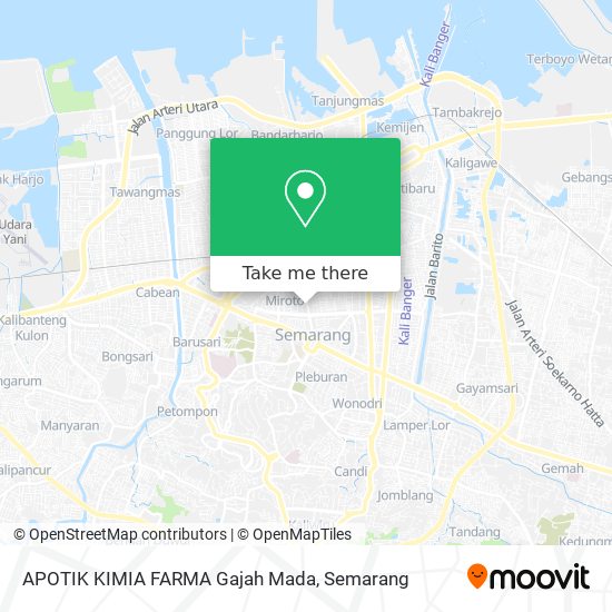 APOTIK KIMIA FARMA Gajah Mada map