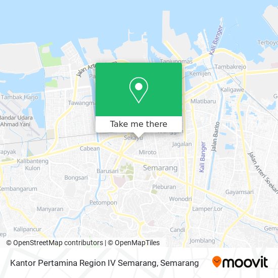 Kantor Pertamina Region IV Semarang map