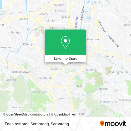 Eden restoran Semarang map