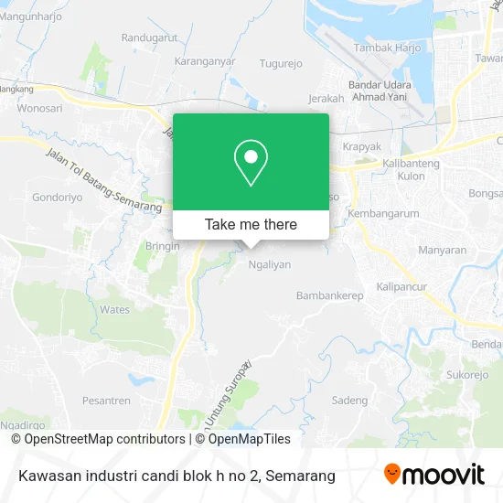 Kawasan industri candi blok h no 2 map
