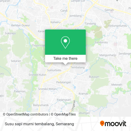 Susu sapi murni tembalang map