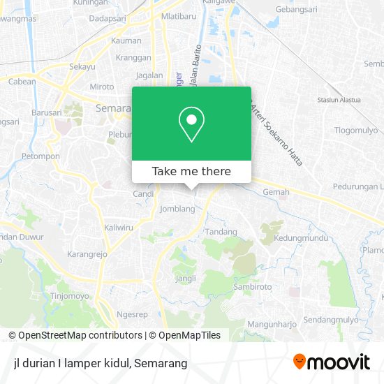 jl durian I lamper kidul map