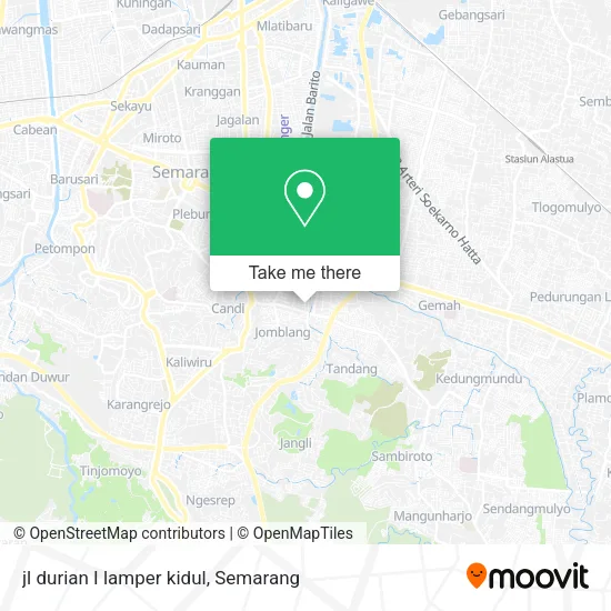 jl durian I lamper kidul map