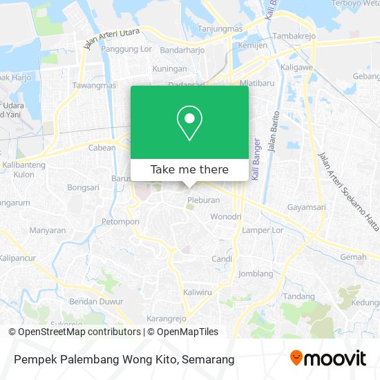 Pempek Palembang Wong Kito map
