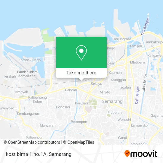 kost bima 1 no.1A map