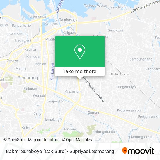 Bakmi Suroboyo "Cak Suro" - Supriyadi map