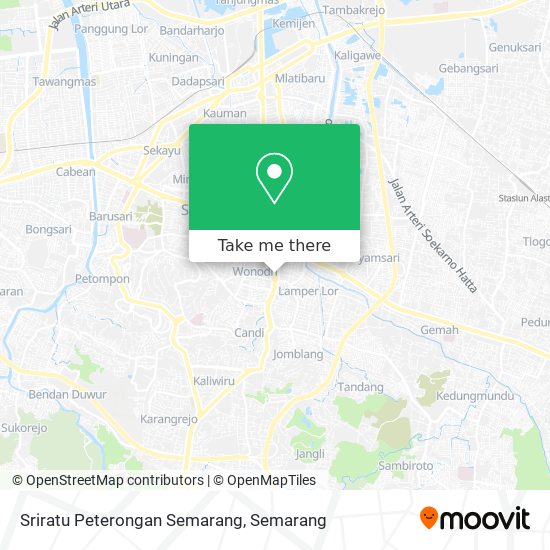 Sriratu Peterongan Semarang map