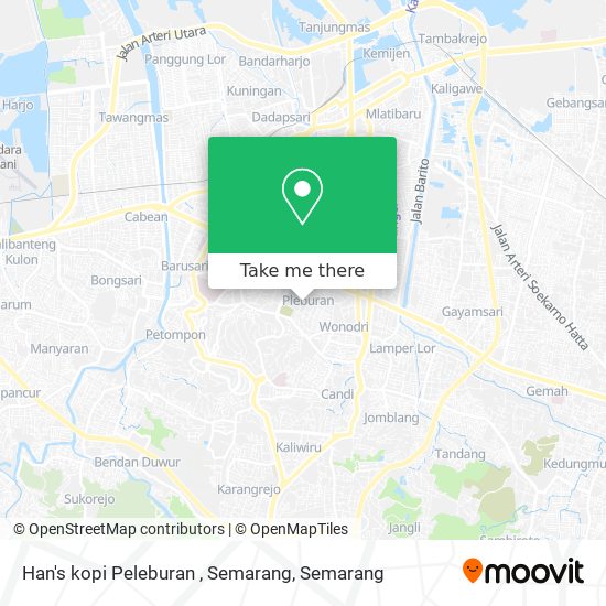 Han's kopi Peleburan , Semarang map