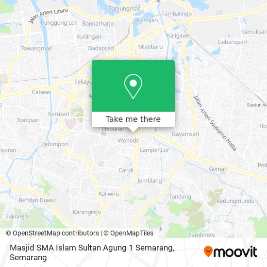 Masjid SMA Islam Sultan Agung 1 Semarang map