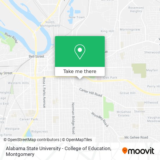 Alabama State University - College of Education map