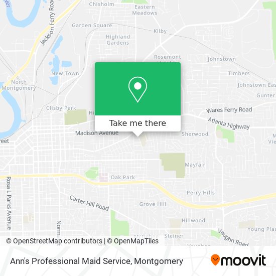 Mapa de Ann's Professional Maid Service