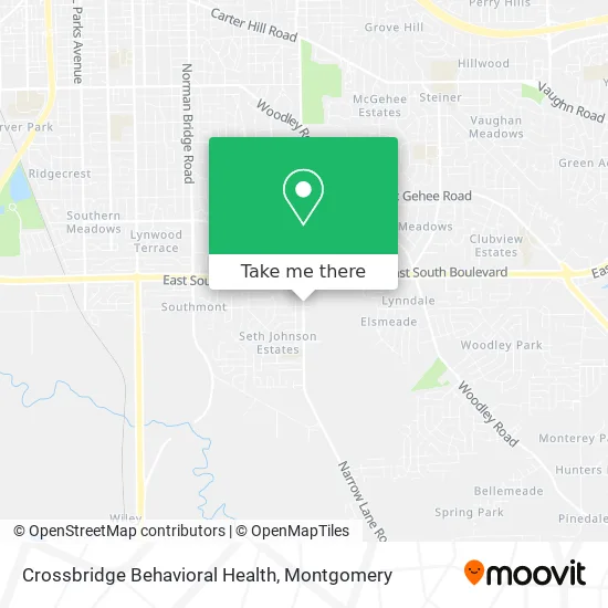 Crossbridge Behavioral Health map