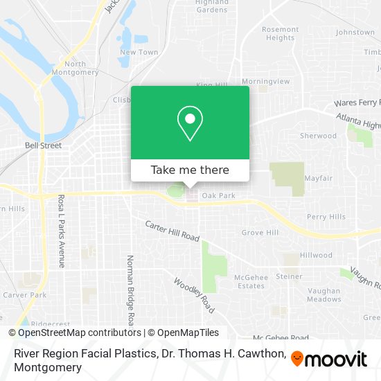 Mapa de River Region Facial Plastics, Dr. Thomas H. Cawthon