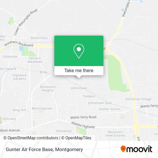 Mapa de Gunter Air Force Base