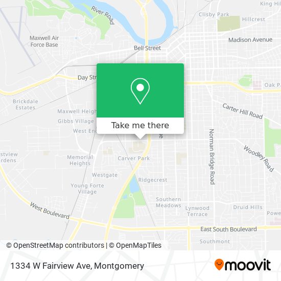 Mapa de 1334 W Fairview Ave