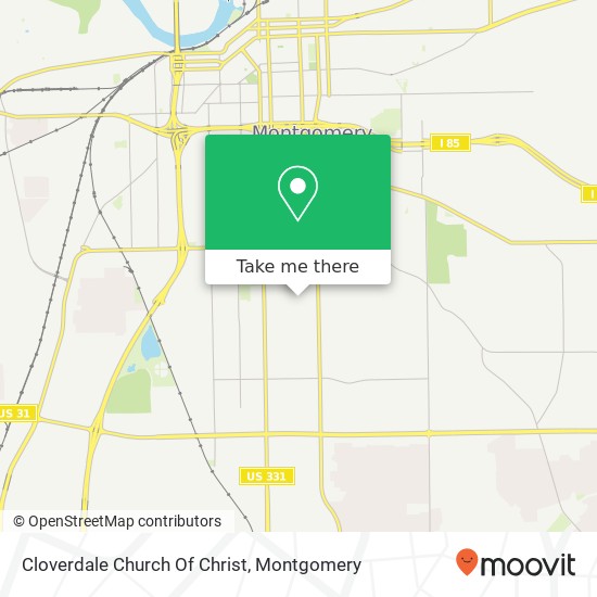 Mapa de Cloverdale Church Of Christ