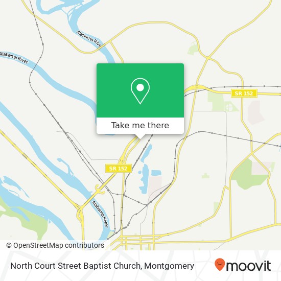 North Court Street Baptist Church map